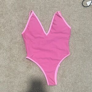 93 Play Street Pink One-Piece Swimsuit - XS